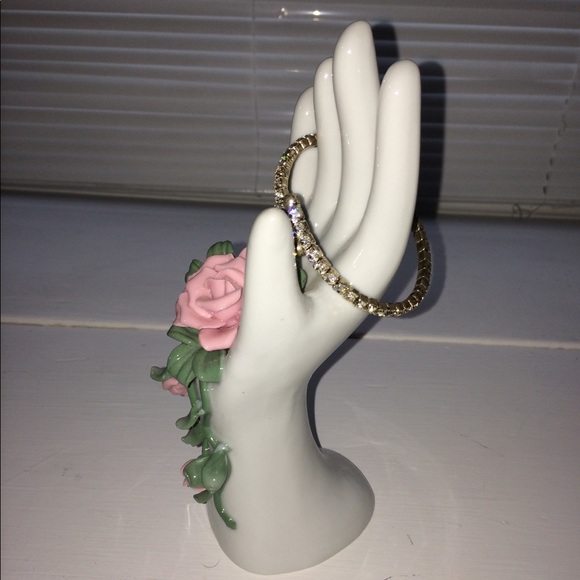 Euc Rhinestone open wrap bracelet - Picture 2 of 4